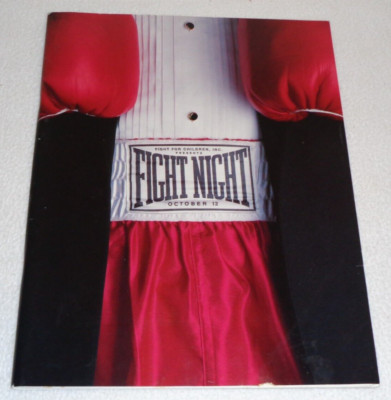 Fight Night 1995 Benefit Charity Event Boxing Floyd Patterson SIGNED Program