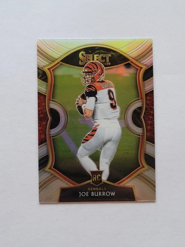2020 Panini Select Joe Burrow #46 Concourse Level Silver Prizm Rookie Card RC