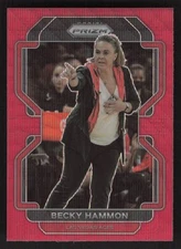 2022 Panini Prizm WNBA #179 Becky Hammon Ruby Wave