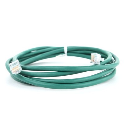 PANDUIT UTPCI8GR X/N PAN-NET TANGLE FREE RJ45 CAT5E PATCH CORD, CABLE, GREEN, 8'