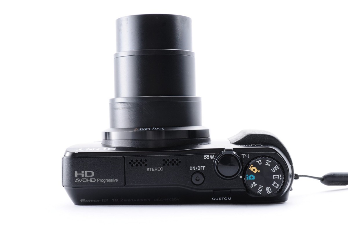 Sony Cyber Shot DSC-HX30V Black Exc+5 18.2MP Carl Zeiss Lens Y3358