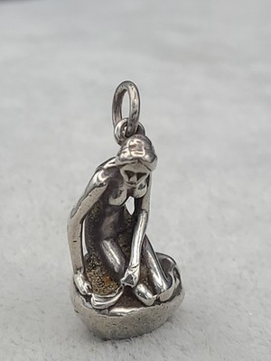 Vintage Bernhard Hertz Denmark Little Mermaid Vintage Sterling Silver Charm