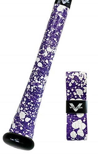 Vulcan | 0.50mm Bat Grip | Baseball/Softball | Purple Splatter 
