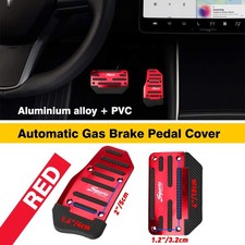 RED Automatic Non-Slip Gas Brake Foot Pedal Pad Cover Auto Car Accessories Parts