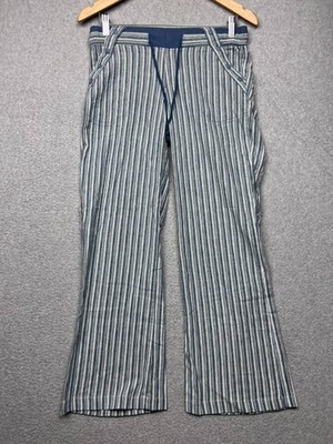 Jolt Striped Cotton Blend Pants Womens 3 / S Coastal Grandma Beachy Boho