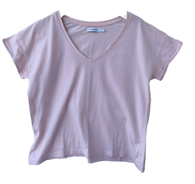 Conbipel  Damen Elegante   T-Shirt   Gr. L  Cotton Hellrosa