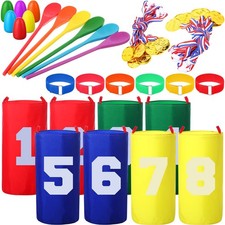 40 Packs Outdoor Games Potato Sack Race Bags for Kids and Adults, with 3 Legg...