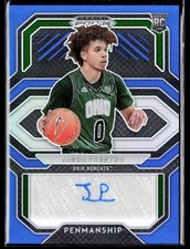 2021 Prizm Jason Preston College Penmanship Prizms Blue #/149