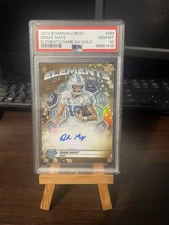 2023 Bowman's Best University - Elements of the Game Autographs Drake Maye /50