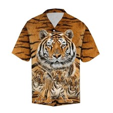 Wild Jungle Animal Hawaiian Shirt Tropical Safari Summer Vacation Gift