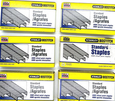 Stanley Bostitch Staples Standard 5000 per box Lot of 6 model SBS19/1/4CP