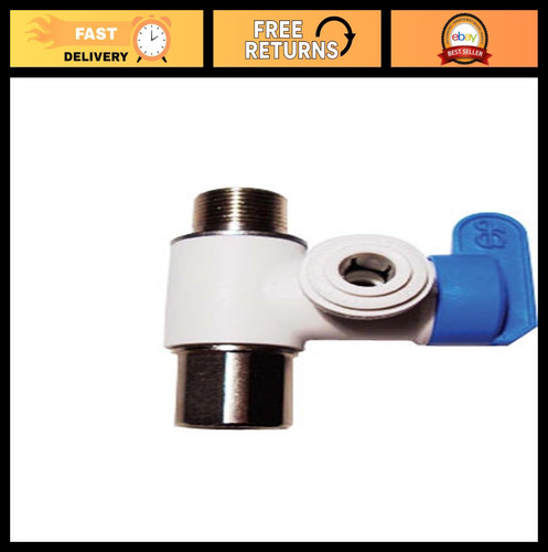 3/8" x 3/8" x 1/4" Angle Stop Adapter Valve - Push-to-Connect Plumbing Fitting