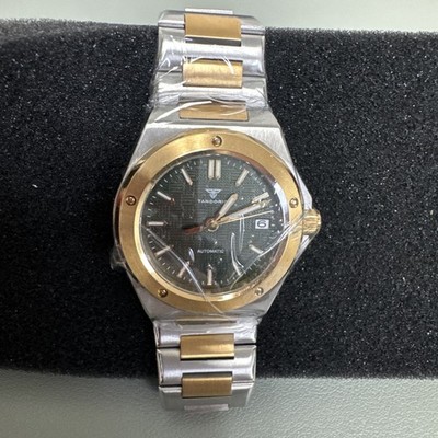 Tandorio Automatic Men s Watch Green Dial Two Tone Stainless Steel Date Watch