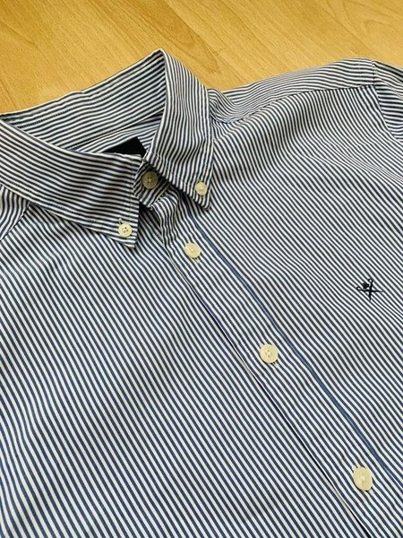 Men Hackett Shirt Navy Cotton 36 / S / 44