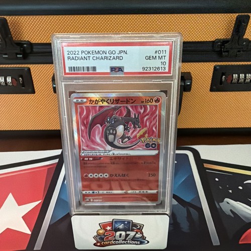 PSA 10 Gem Mint Radiant Charizard 011/071 K Japanese Pokemon Go s10b