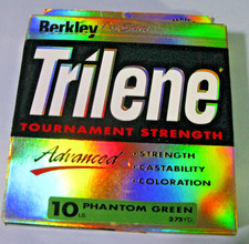 One 1 Spool Berkley, Trilene Tournament Strength,275yd 10lb Green 55 remains