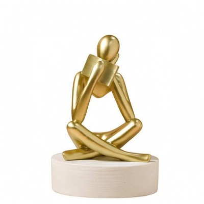 Lesefigur Abstrakt Buchfigur Moderner Stil für Regal, Wohnzimmer