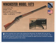 Winchester Model 1873 Rifle Atlas Classic Firearms Card