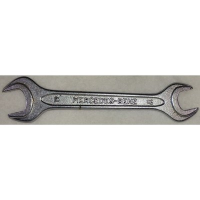 Vintage Mercedes-Benz Open End Wrench Unior 17mm and 19mm DIN895