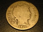 1910-S 90% Silver Barber Dime