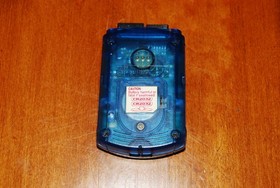 Sega Dreamcast VMU Visual Memory Unit HKT-7000 Transparent Blue