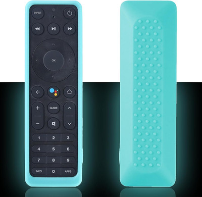 Glow Blue Remote Case for Stream TV Voice Remote ASK-STI6220, Silicone Sleeve Co