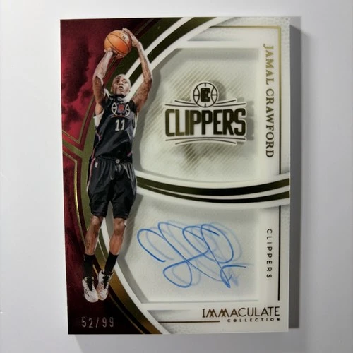 2024-25 Immaculate Jamal Crawford Shadowbox Signatures Auto #52/99 Clippers