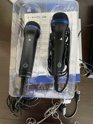 2x USB Mikrofon Bigben für Playstation 4 / Wired Microphone  PS4