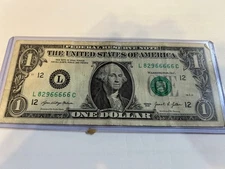 "Devils Note" with 5-6s in a row-Low Shipping w/Top Ldg. Plastic L 829 66666 C