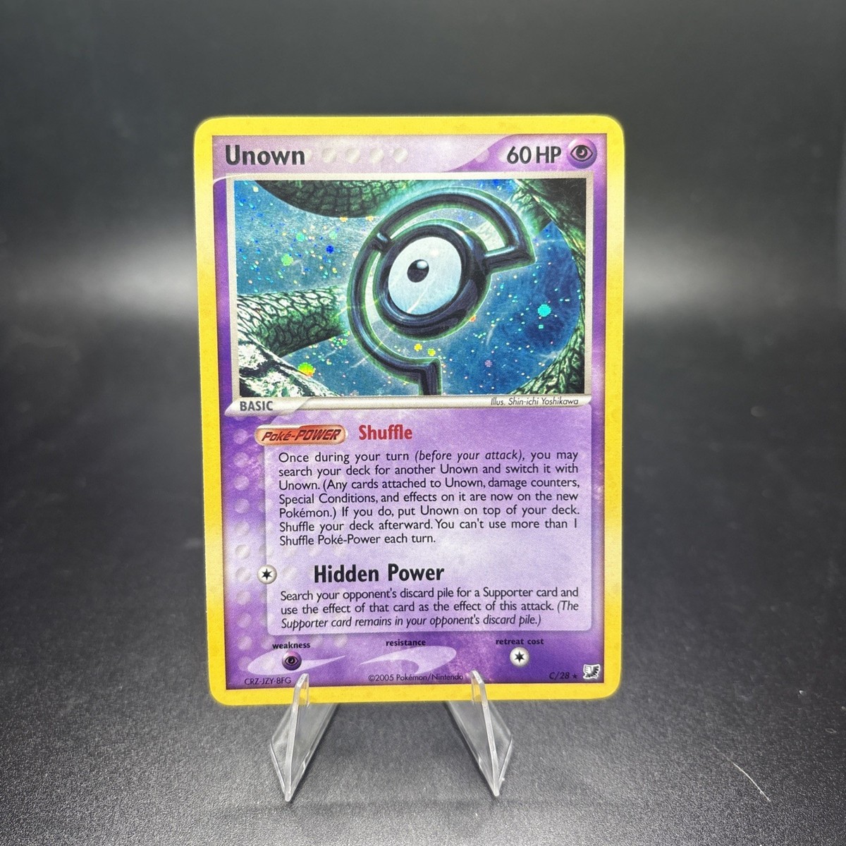 rare unown pokemon cards EX Unseen Forces #118 [U] [P] Shady Stamp (30) Your opponents Active Pokmon is now Confused Unown V & Vstar 065/195-