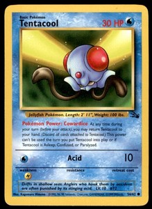 Tentacool 56/62 Fossil Common - Pokemon TCG