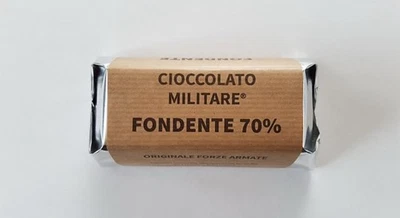 FABBRICHE TOSCANE Cioccolato Militare - Fondente 70% - Dadone da 100 Gr - Originale Forze Armate