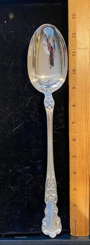 GORHAM BUTTERCUP STERLING SILVER STUFFING SPOON 12 1/2" OLD MARKS LION ANCHOR G