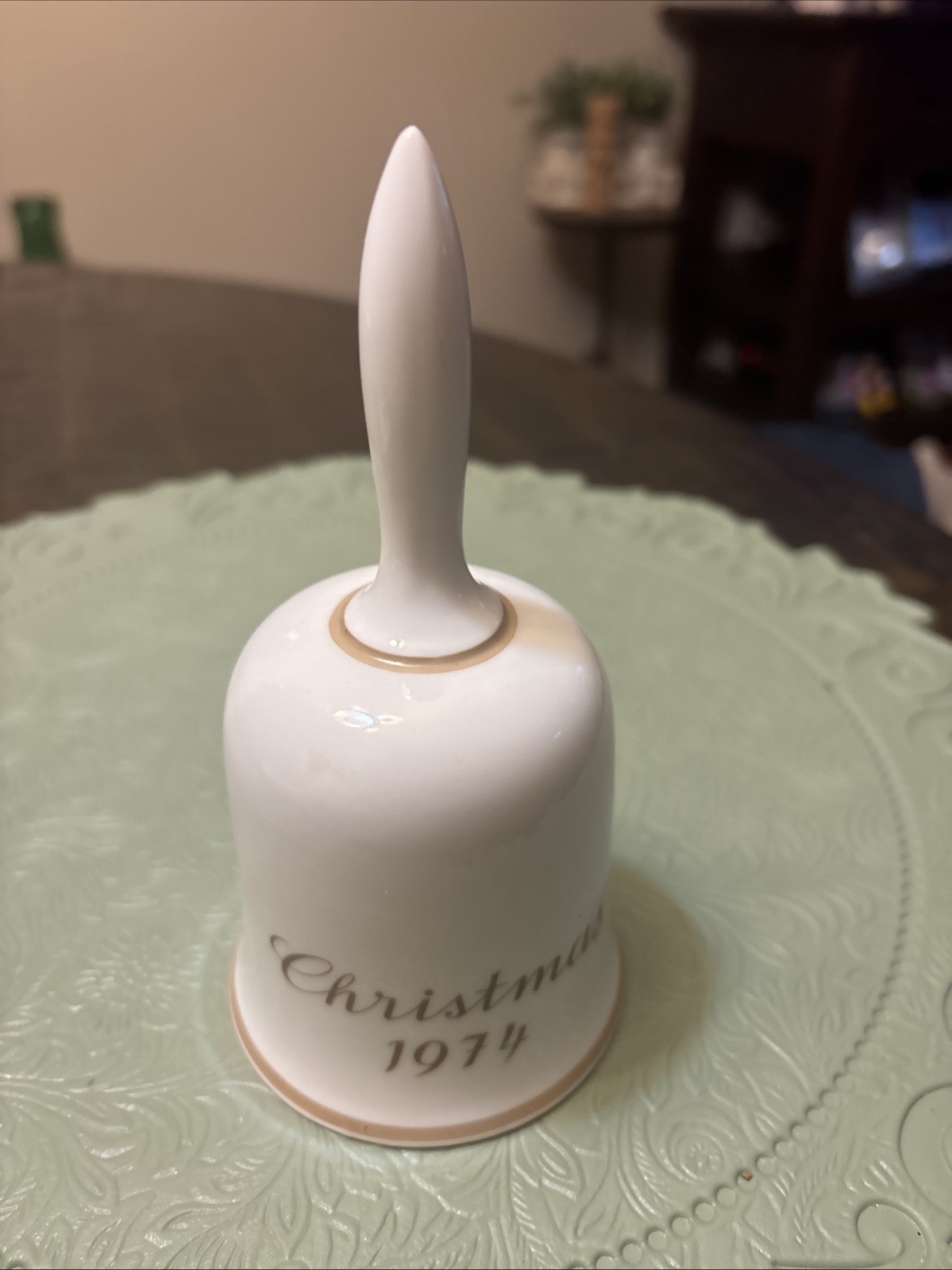 LIMITED EDT SCHMID 1974 CHRISTMAS BELL INSPIRED BY BERTA HUMMEL - GUARDIAN ANGEL