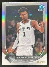 2025 Bowman Victor Wembanyama Chrome Refractor /499 #BCV-143 Spurs