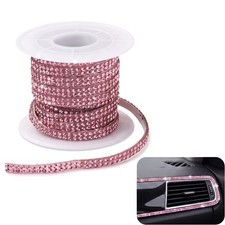 Bling Car Trim Self Adhesive, 16.4FT Crystal Rhinestone Strips for Auto Dashb...