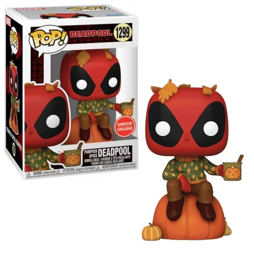 Pumpkin Spice Deadpool #1299 - Marvel Funko Pop! [GameStop Exclusive]