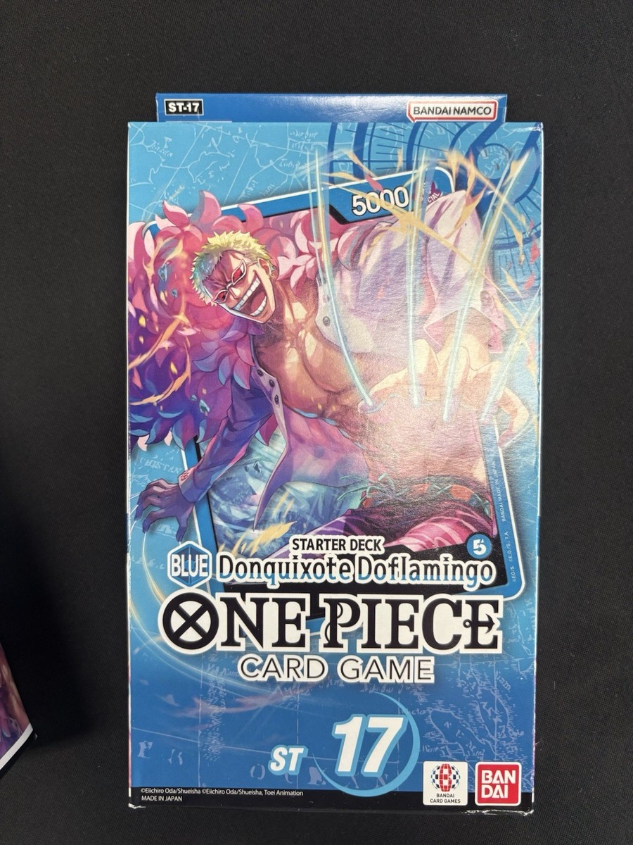 one piece card game starter deck 17 17: BLUE Donquixote Doflamingo Display [ST-17] The cards are in Japanese and provide an exciting way to immerse yourself in the world of One Piece One Piece | Starter Deck