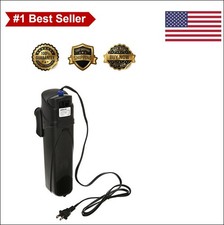 Aquarium UV Sterilizer Submersible Filter Pump 9W 210 GPH For Tanks Up To 75