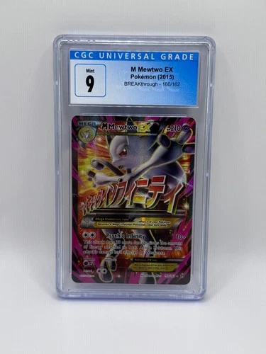 Pokémon TCG M Mewtwo EX 160/162 CGC 9