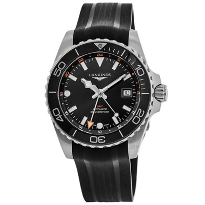 New Longines HydroConquest GMT Automatic Black Dial Men's Watch L3.890.4.56.9