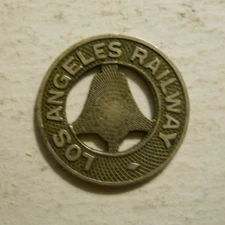 Los Angeles Railway (California) transit token - CA450B