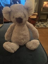 Jellycat Benji Koala Soft Grey Beanie Snugglet 13 Inches Retired Rare