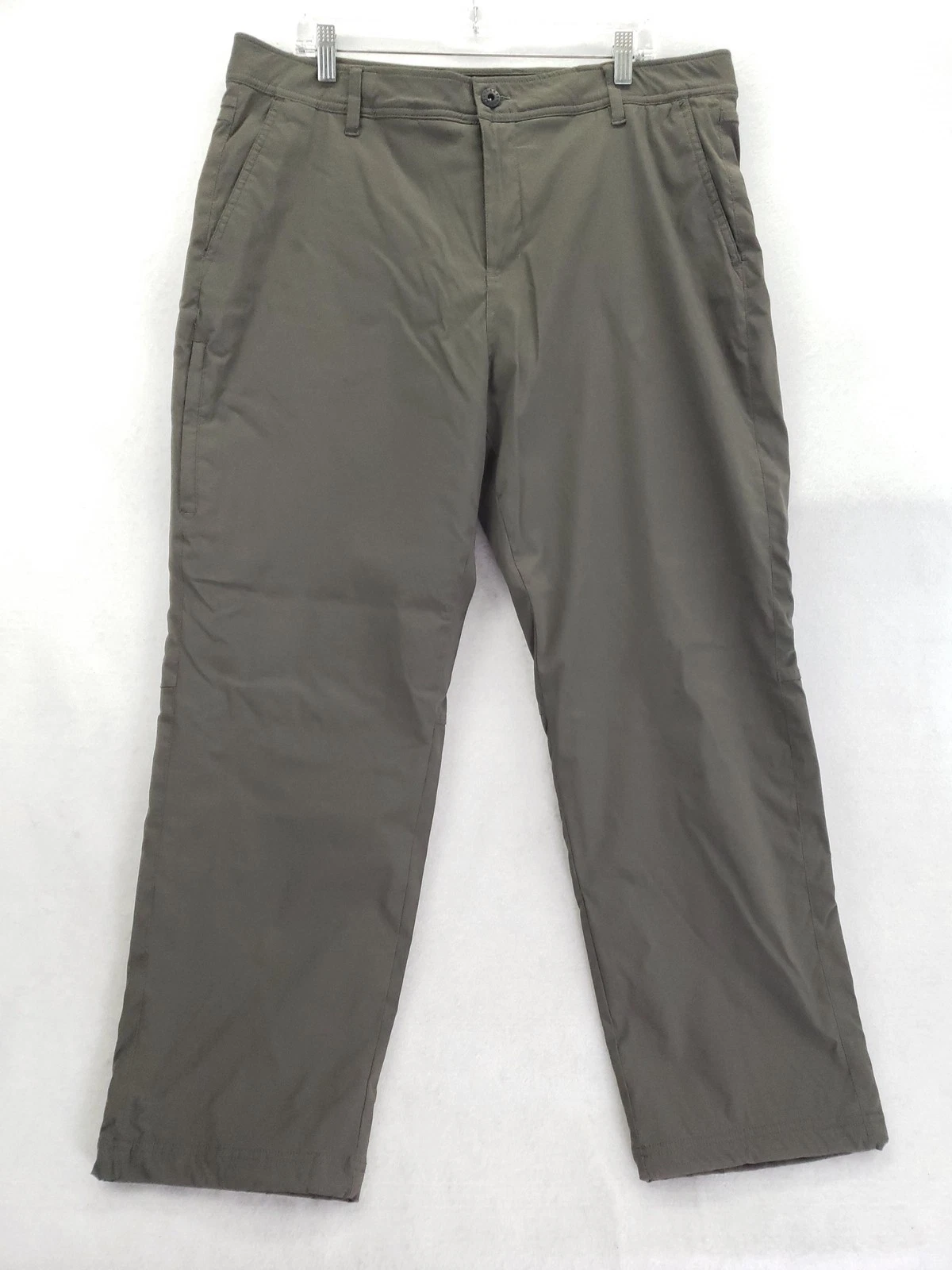 Gerry Pants Mens 38x30 Green Softshell Insulated Hiking Stretch Zip Pocket