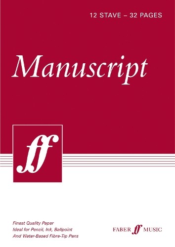 32-Page A4 Manuscript Book, 12-Stave Faber Music - Image 4