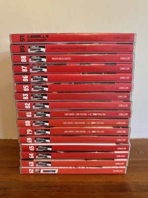 Les Mills Body Pump Individual Assorted Releases 62-91 DVD CD