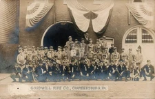 Goodwill Fire Co CHAMBERSBURG PA Laughlin Franklin Co RPPC Photo Postcard COPY