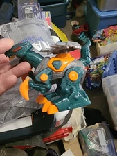 lot #133- Cyber Raptor Green dinosaur MARS Dinoforce Tested Works Great