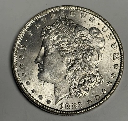 Mint State 1885-P Morgan Silver Dollar (all original) U.S. $1 Coin MS UNC
