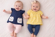 Carter's Baby Girls' 4 Piece Top  Leggings Set 3 Months